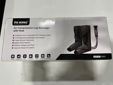 Fit King Leg and Foot Massager with Heat, Air Compression Leg Massager