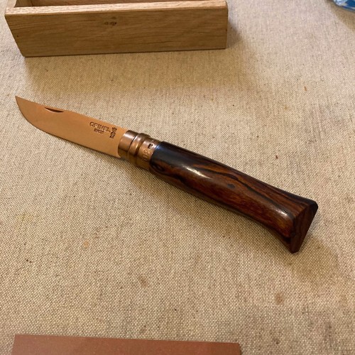 Opinel n°08 en Bois de Fer d'Arizona, édition limitée, veinage magnifique / NEUF - Afbeelding 8 van 24