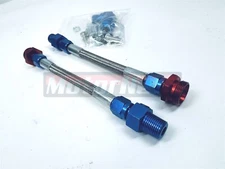 Holley Carb Carburetor Braided Fuel Line Regulator hose kit 4150 6AN Hot Rod