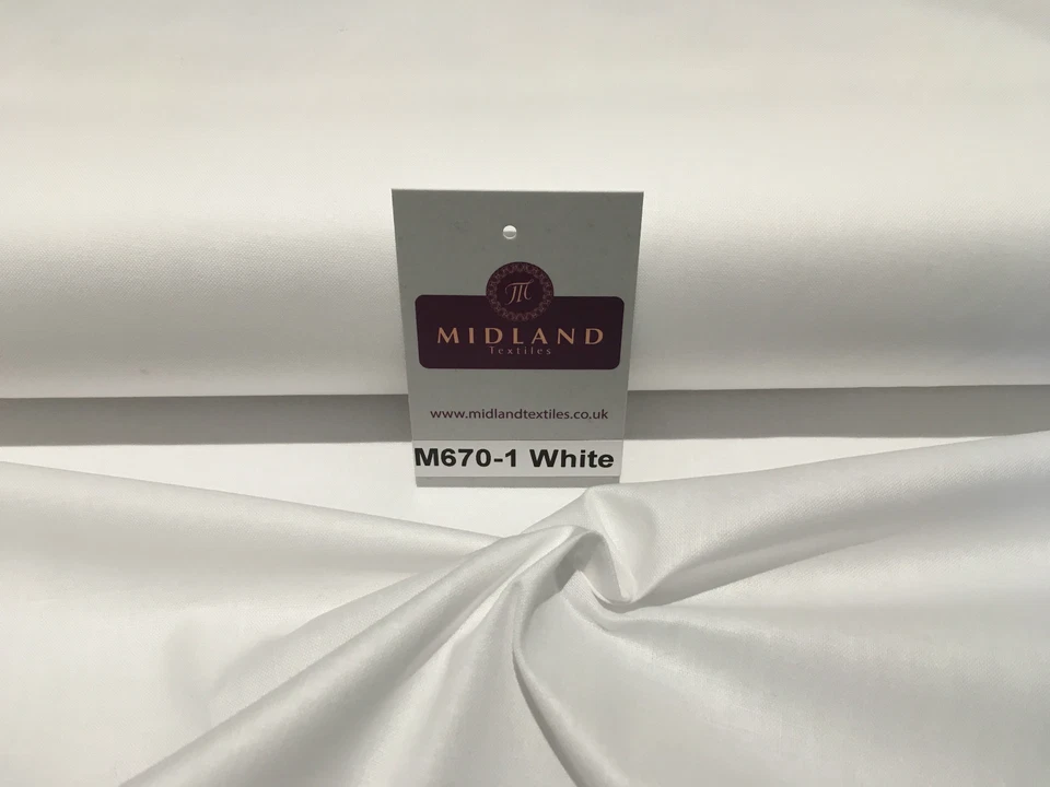 Plain White 100% Cotton ideal for clothing, draping, Craft 60" Wide M670-1 - Image 4 of 4