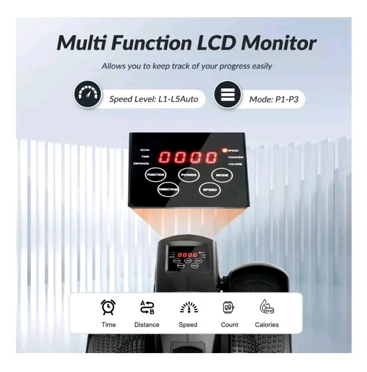 Under Desk Elliptical Machine, Ellipse Leg Exerciser for Seniors Fully Assembled - Image 3 of 4