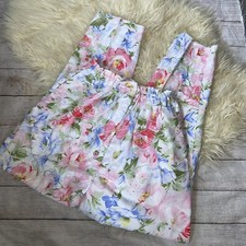 vintage talbots paper bag waist floral pants 80  s cosplay 10 J1