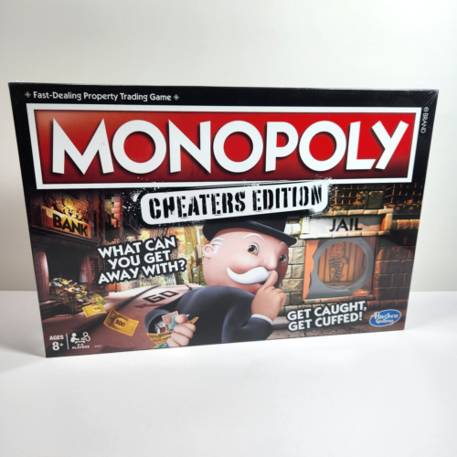 Hasbro Monopoly Cheaters Edition Family Board Game Brand New Factory Sealed - Afbeelding 1 van 7