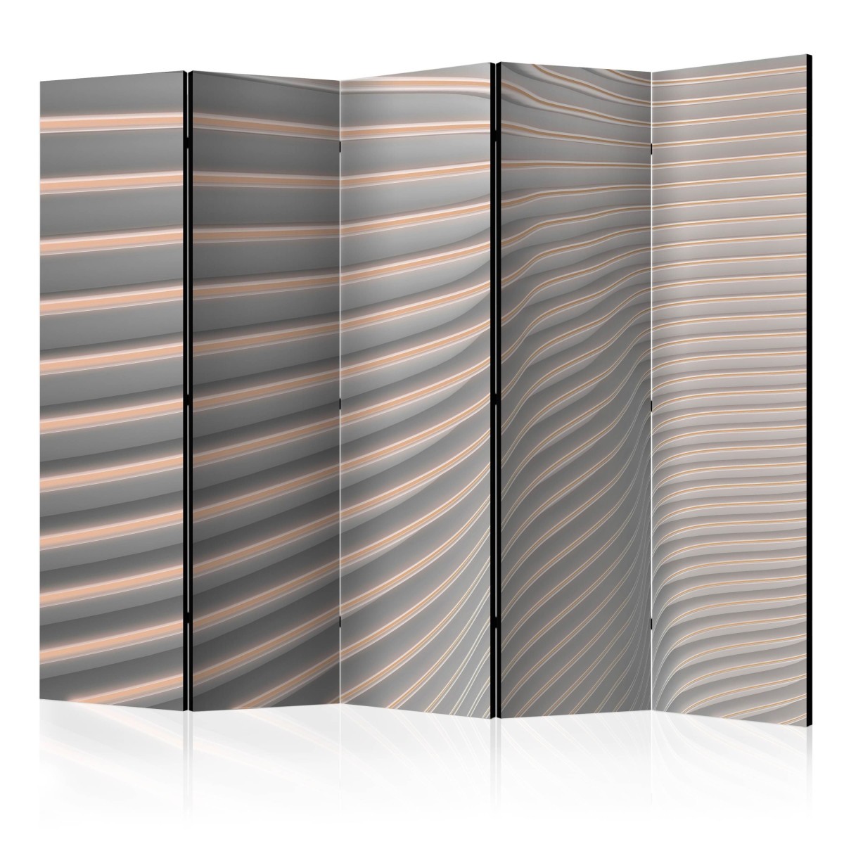 Paravent de luxe Cool Stripes 172x225cm finition artisanale et toile haute densité