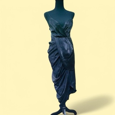 Witchy Goth Sexy Whimsigoth Dark Fairy Asymmetric Wrap Strappy Do+Be Dress M NEW