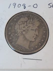 1908-O Barber Half Dollar 90% Silver 50C