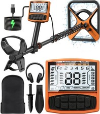 Metal Detector for Adults Rechargeable, 11" Professional Metal Detector for G...