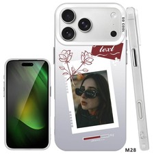 Custom Photo Shockrpoof Cover Hard Phone Case For iPhone 16e 14 12 15 17 Pro Max