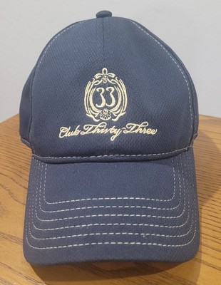 Rare Disneyland Club 33 Gold Embroidery  Cap New Without Tags 