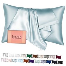 Mulberry Silk Pillow Cases Standard Standard 20" 26" 07-haze Blue-set of 1