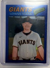 2026 Topps Heritage - Logan Webb #82 Blue Refractor /150