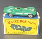 Matchbox No. 41B Jaguar D-Type w/ Original Boxed All Original Lesney England