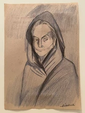 Pablo Picasso (Handmade) Mixed Media on Paper Painting signed and stamped