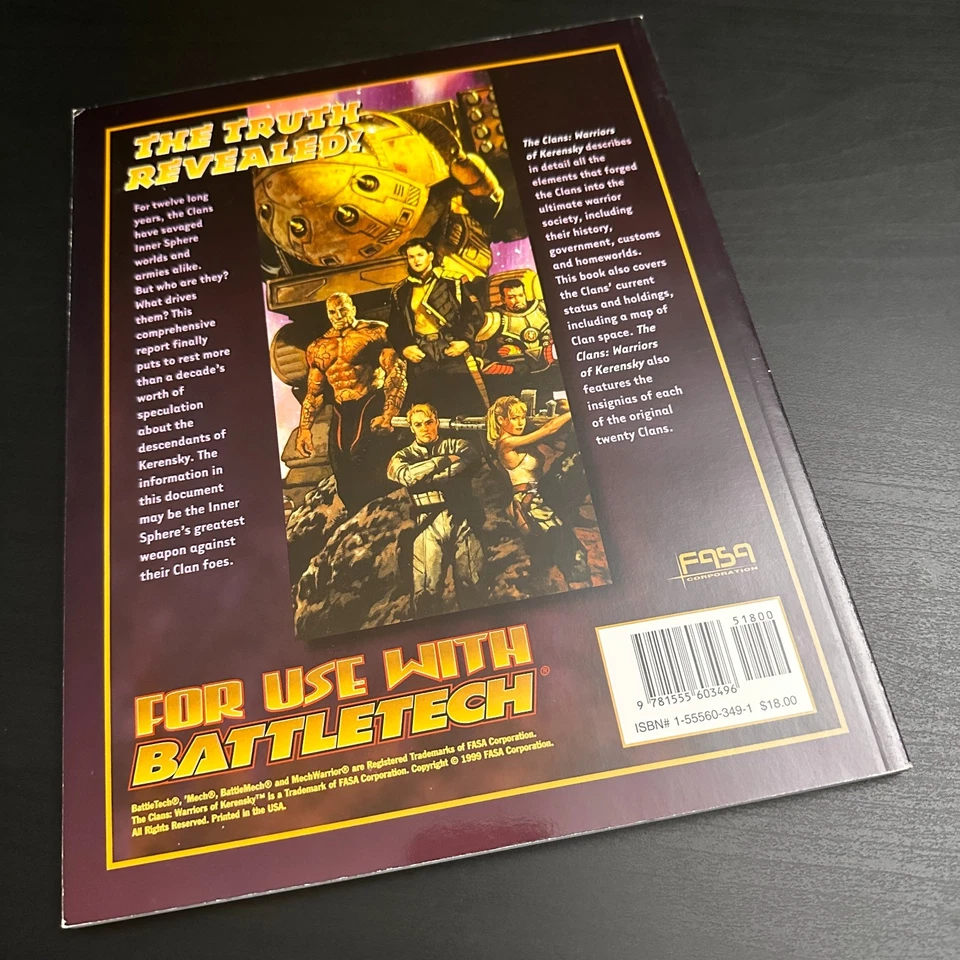 BattleTech 1709: The Clans – Warriors of Kerensky — FASA — OOP (1999) - Image 3 of 4