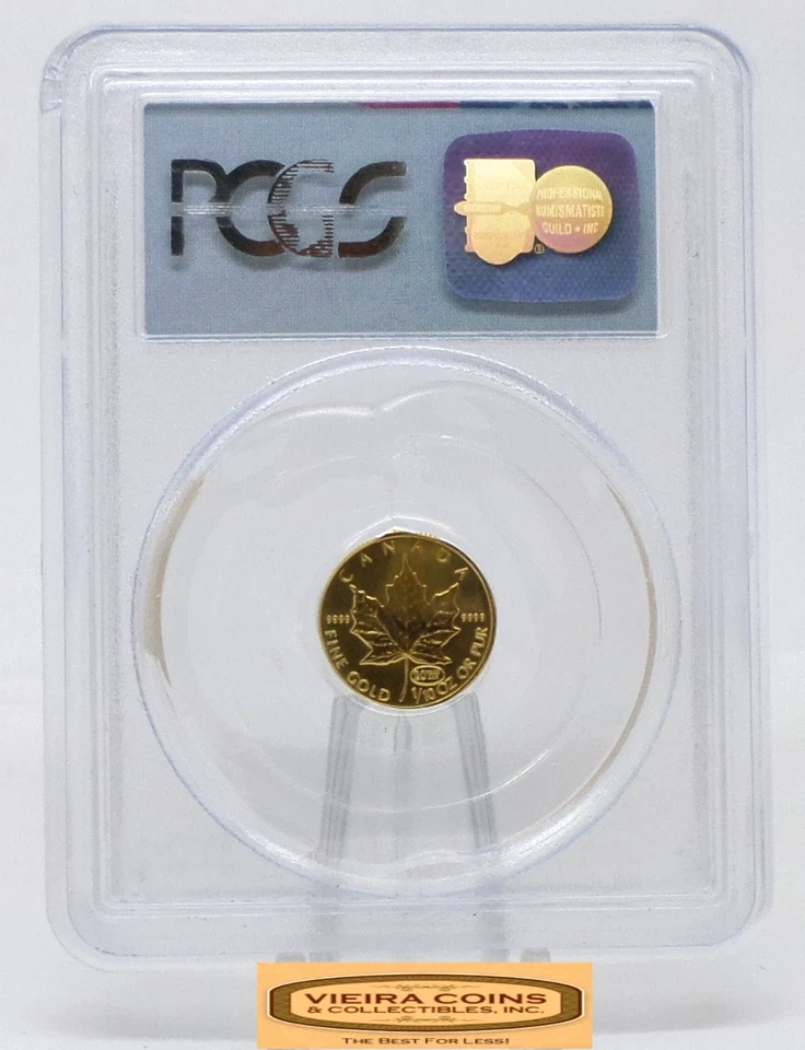 1999 Canada $5 1/10 Gold Maple Leaf pcgs Gem Unc. 9-11 WTC Ground Zero Recovery - Image 2 of 2