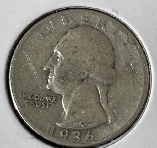1936 Quarter 90% Silver