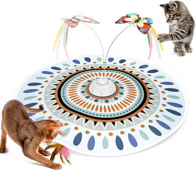 Rechargeable Interactive Cat Toy - 3-in-1 Wand Toy - Hide and Seek Dance Chasing