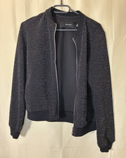 Vero Moda Damen Bomberjacke S schwarz Glitzer...