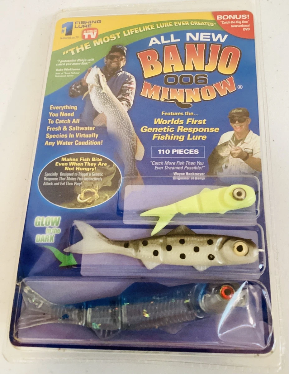 banjo minnow fishing lures as seen on tv 102 Piece Kit + Lifelike Lure For All Fish + Durable Material That Catches Fish Whether youre a seasoned angler or a beginner Banjo Minnow 006 - 110