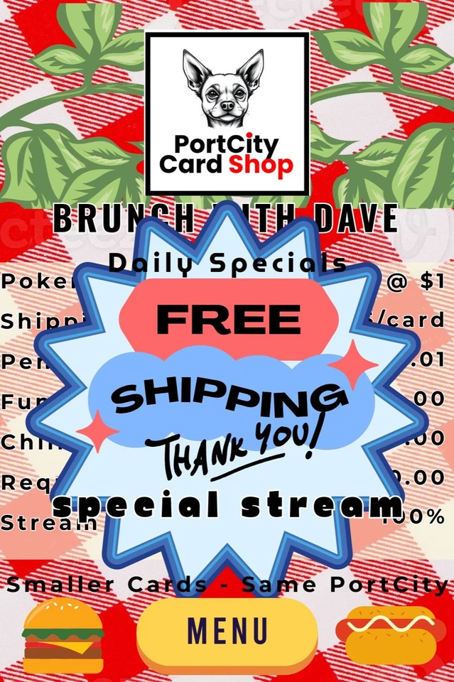 Portcity Brunch with Dave - Pokemon Hits and $1 starts