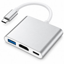 USB C to HDMI Adapter - 4K HDMI Port Multiport AV Converter PD-IN USB-C, USB 3.0