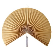 ChumDecor Fan Wall Decor, Japanese Giant Fan, Large Bamboo Fan Wall Art For B...