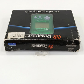 Sega Dreamcast Visual Memory Unit Green HKT-7000 With Original Box Tested READ