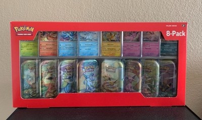 Pokemon TCG: Prismatic Evolutions 8-Pack Mini-Tin Set |Costco| Sealed