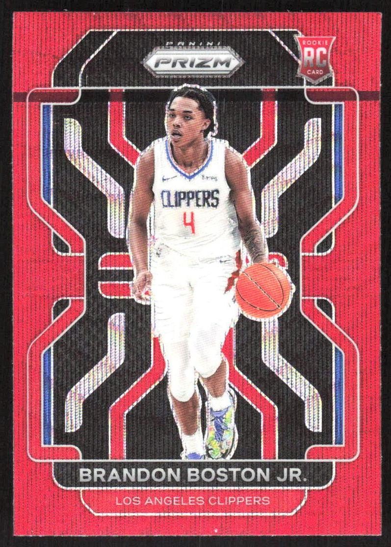 126G 2021-22 Panini Prizm #330 Brandon Boston Jr. Ruby Wave