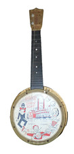 Vintage Mastro River Show Boat Banjo 1960s Toy USA Made Display Piece