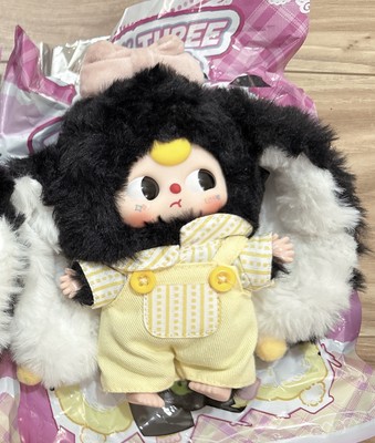 [Authentic] Baby Three V2 Rabbit Macaron Bunny Plush - Black (moving eyes)