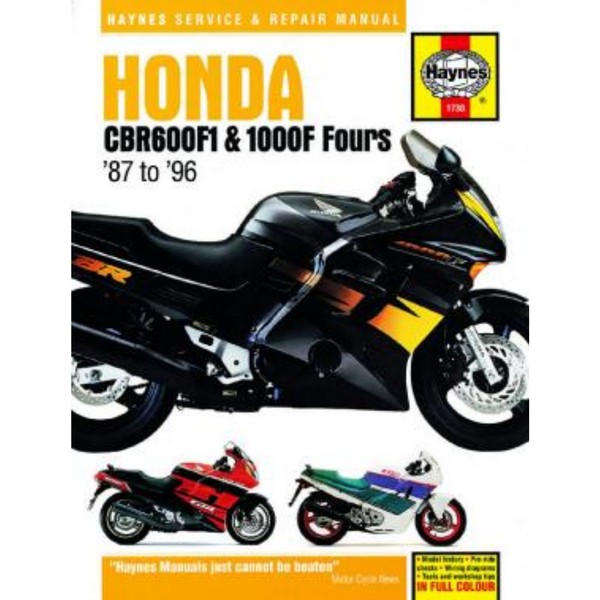 Honda Motorrad CBR600F1 Und 1000F Fours (1987-1996) Repair Manual Haynes-image