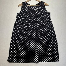 Anthony Richards Polka Dot Sleeveless Tunic Dress Medium