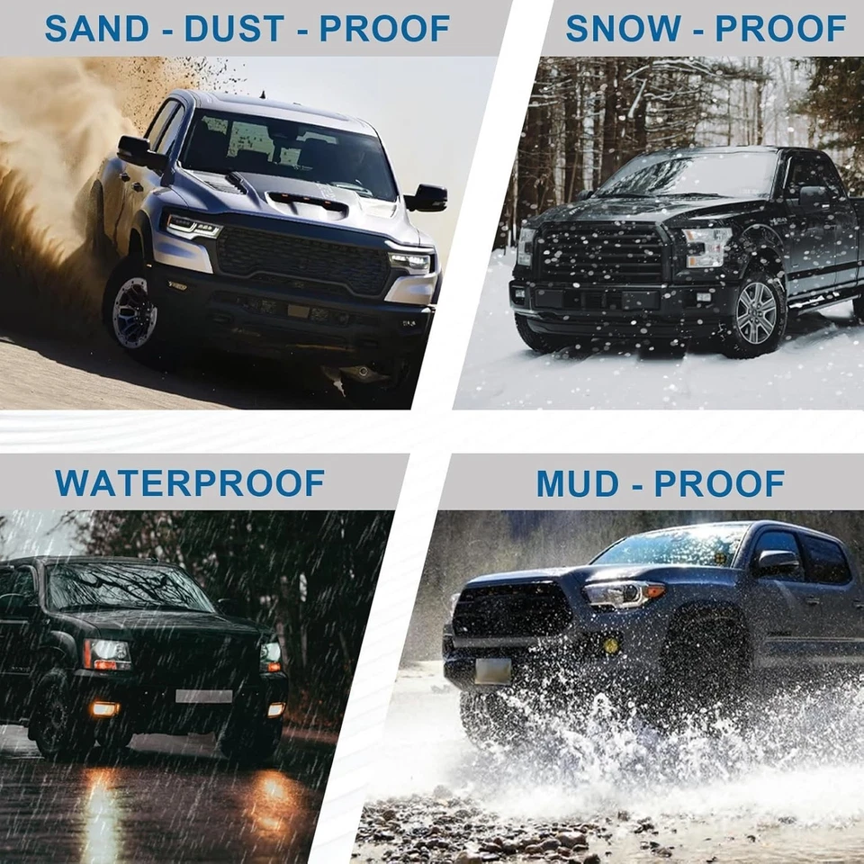 Faro LED para Ford F150 F250 F350 Bronco 1992 1993 1994 1995 1996 refl transparente Foto 4 de 4