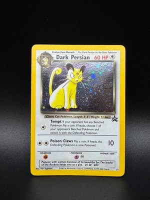 Pokèmon 2000 Dark Persian Black Star Promo 17 Foil Wotc English