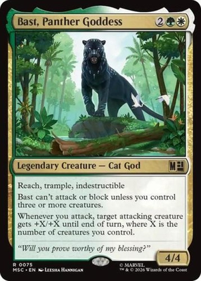 #ad #ad Bast Panther Goddess NM Commander: Marvel Super Heroes MTG $11.85