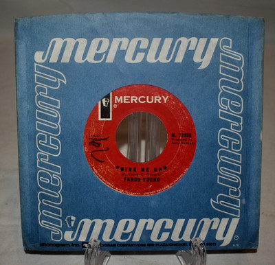 Faron Young Wine Me Up / That's Where My Baby Feels At Home Mercury Vinyl 45 VG