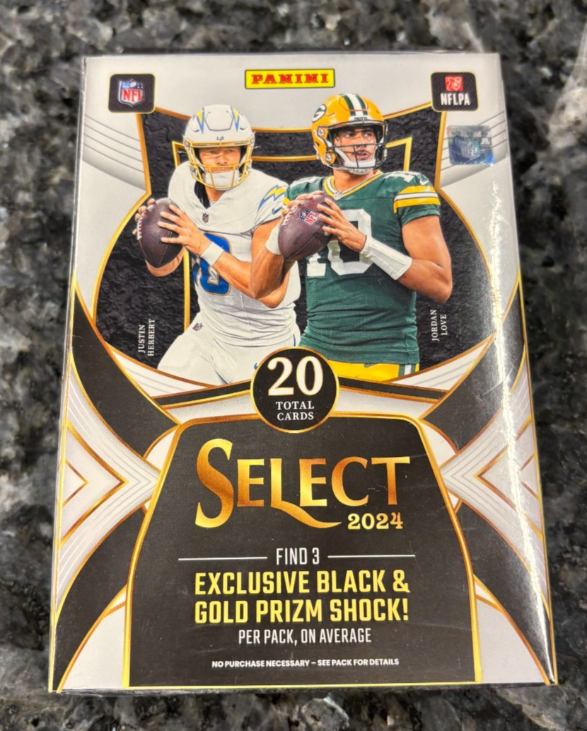 2024 Panini Select Football Hanger Box . Factory (Black & Blue