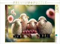 Calvendo Puzzle Fodder Sheep | 1000 Pieces, Finished Size 25.2 × 18.9 In (64 × 4