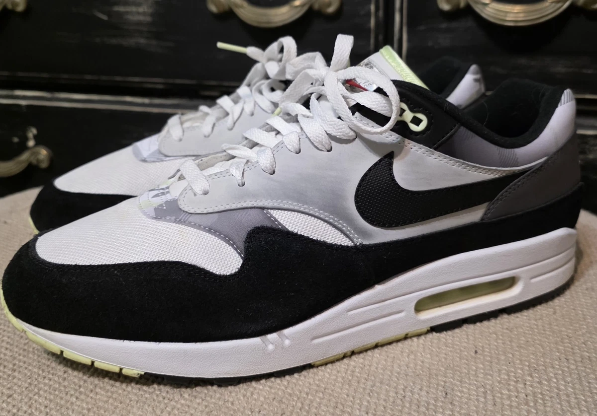 Nike Air Max 1 DB1998-100 White Black Volt Camo Men’s Size 10.5 Sneaker NIKE AIR MAX 1  main image 2
