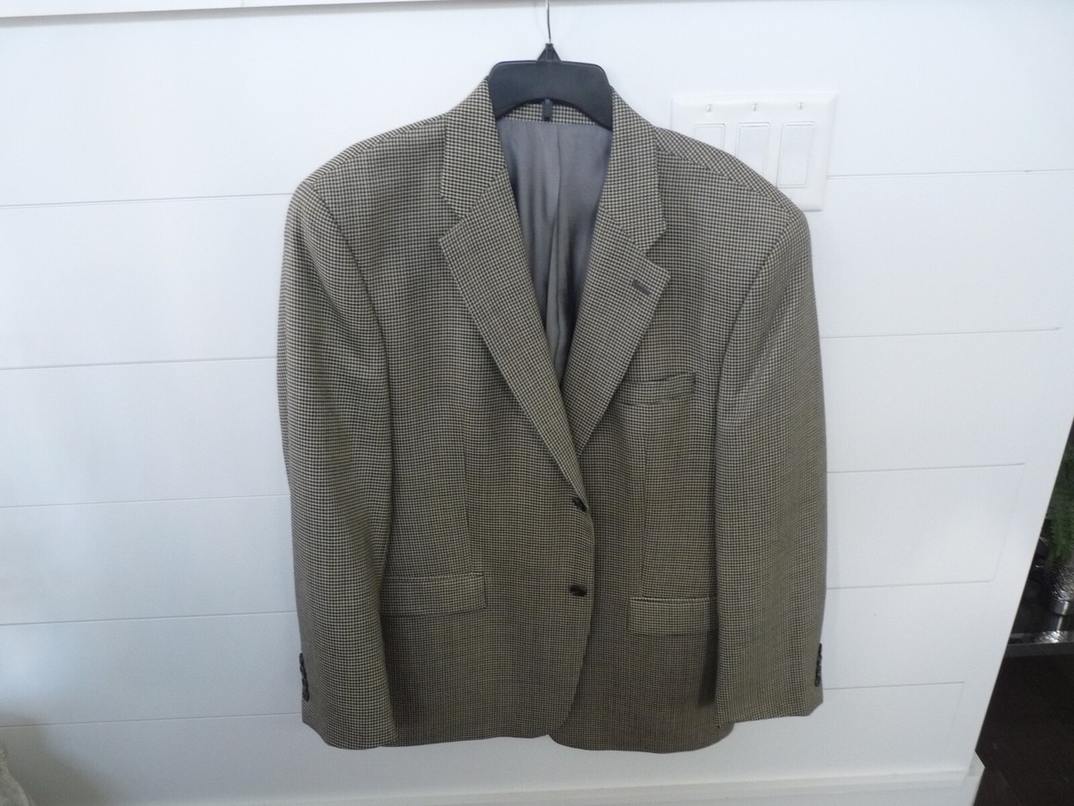 Ralph Lauren Sport Coat Men's 44R BrownWool Silk 3 Button Blazer