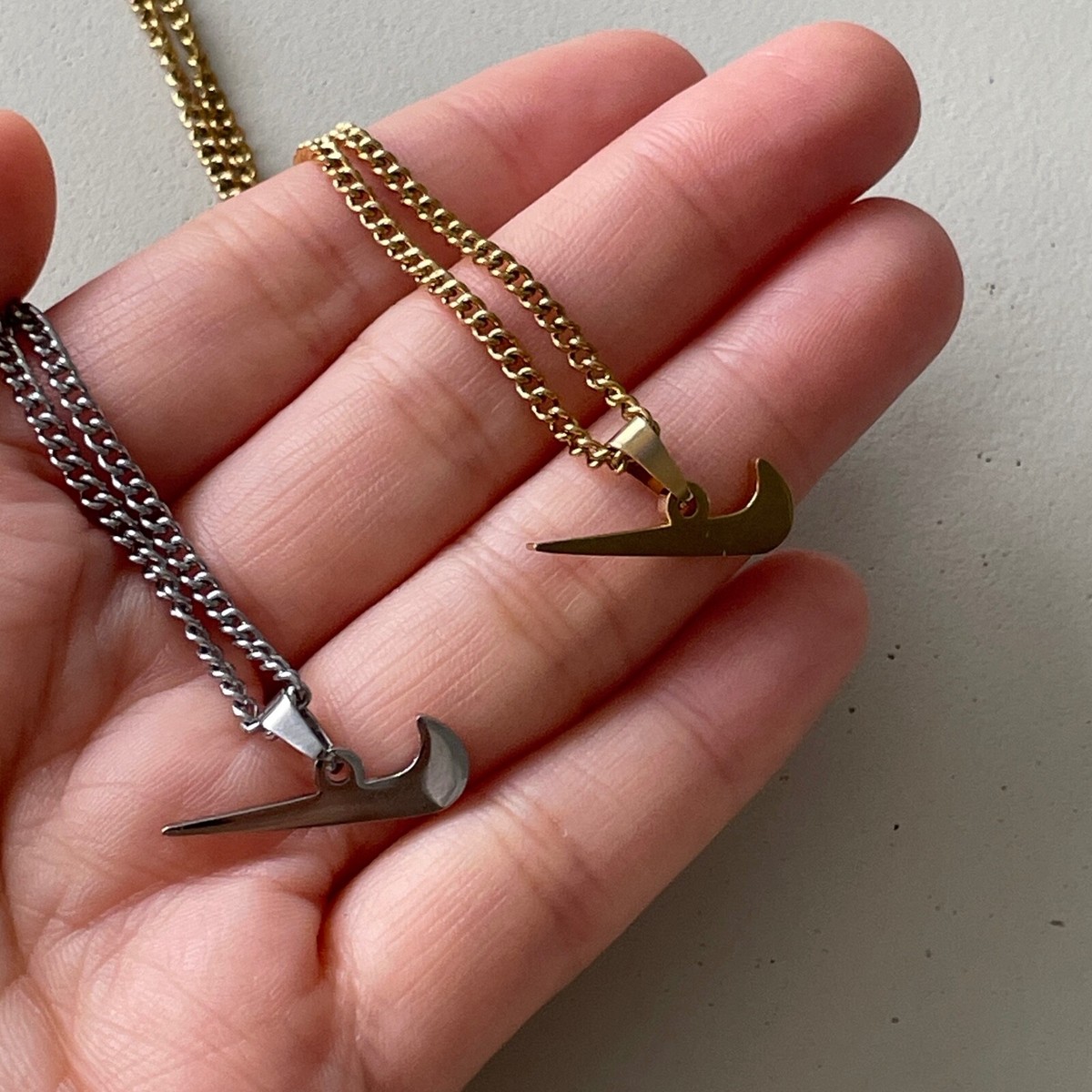 Nike Inspired Logo Pendant Necklace - Swoosh Nike Jewelry