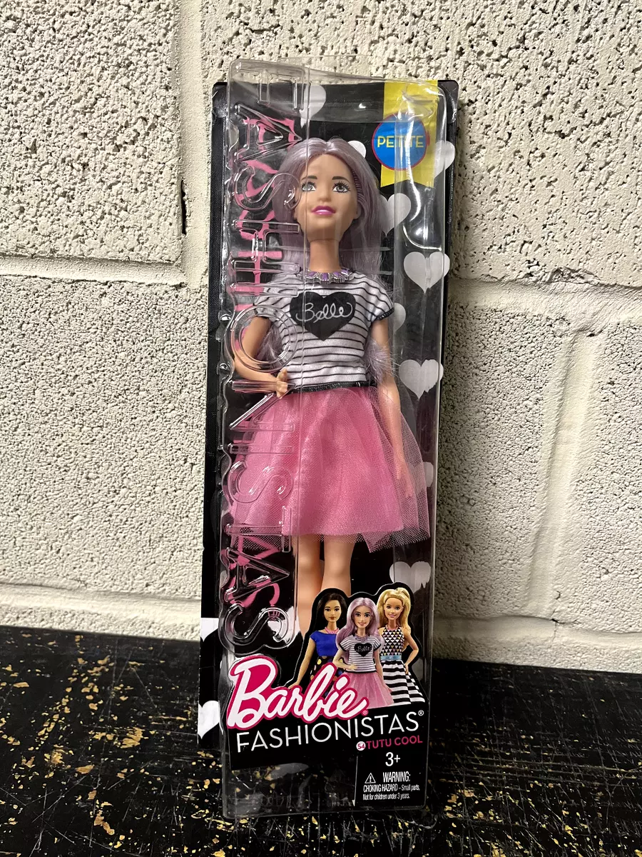 Barbie FASHIONISTAS Doll 54 Petite TUTU COOL DVX76 Top Pink NEW DAMAGED PACKAGE