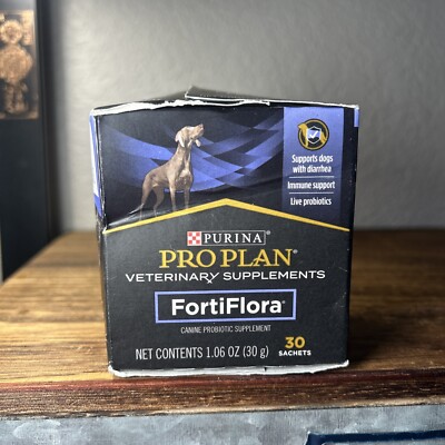 Purina Pro Plan Fortiflora Probiotics for Dogs 30 Sachets exp 10/25 SEALED NEW