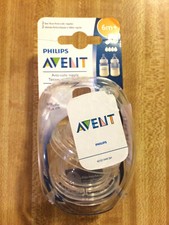 2 PHILIPS AVENT Anti-Colic Silicone Nipples 6M Reduces Colic BPA -free