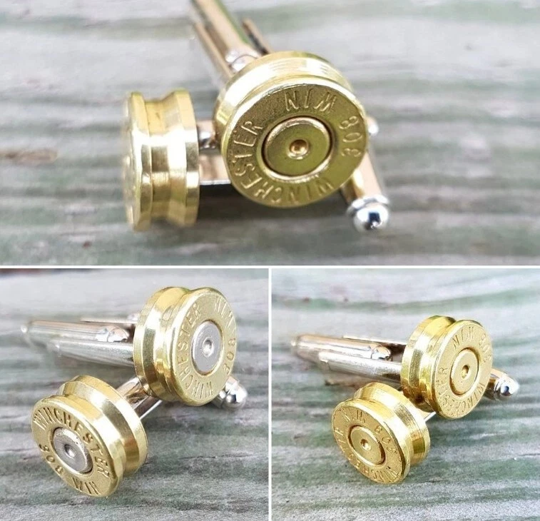 Bullet Cufflinks .308 winchester #Bulletcraft - image 3 of 4