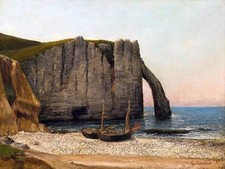 Seascape by G. Courbet Tile Mural Kitchen Bathroom Wall Backsplash Ceramic 10x8