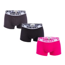 Men's Diesel Shawn 3 Pack Boxers In Black Pink From Get The Label