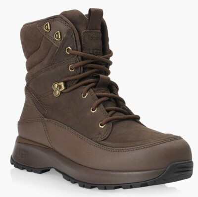 UGG Emmett Men\'s Black Waterproof Leather Hiking Boot - Cold Rated Sz. 12 Amazon.com | UGG Men main image 3