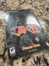 Jak II 2 Sony Playstation 2 PS2 Demo Disc with Sleeve Case Not For Sale RARE